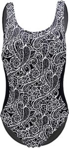 BECO the world of aquasports Badeanzug Paisley Perfection im monochromen Paisley-Look schwarz-weiss 38 C