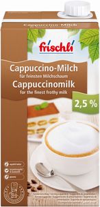 Frischli Cappuccino Milch 2,5% eine gute Kaffeespezialität 1000ml