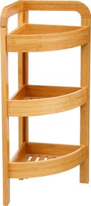 5five Simply Smart Koupelnová polička 3 úrovně Angele Bamboo Brown 61 cm x 23 cm x 23 cm