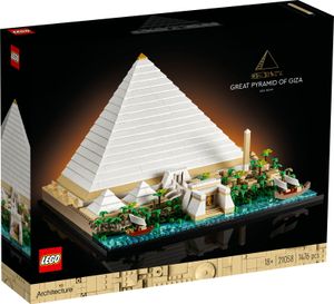 LEGO 21058 Architecture Cheops-Pyramide Bausatz zum Basteln als kreatives Hobby,  Geschenkidee für Erwachsene, Männer, Frauen, Mutter, Vater, kreative Aktivität, Sammlung berühmter Sehenswürdigkeiten