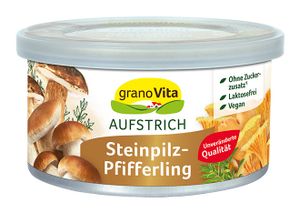 granoVita Veganer Brotaufstrich Steinpilz-Pfifferling - 125g
