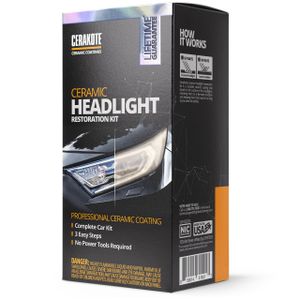 CERAKOTE Ceramic Headlight Restoration Kit – matte und blinde Scheinwerfer Aufbereitung Set | professionelle Keramikbeschichtung | #1 in den USA