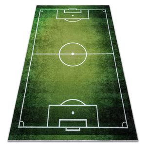 JUNIOR 51307.803 Fußballplatz, Fußball für Kinder Anti-Rutsch - grün Grün 200x290 cm