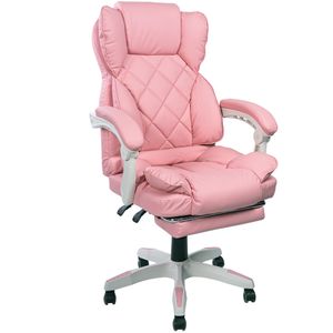Schreibtischstuhl  Design Bürostuhl TV Sessel Chefsessel Relax & Home Office, Farbe:Rosa
