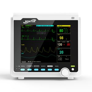 8,0" Tragbarer Patientenmonitor Vitalparameter Multiparameter-EKG NIBP SPO2 RESP TEMP CMS6000