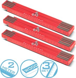 STAHLWERK Linijka skladana 1. FC Köln Edition Zestaw 3 linijki metrowe 2 m linijka skladana