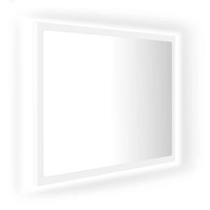 vidaXL Lustro łazienkowe LED białe 60x8,5x37 cm akrylowe