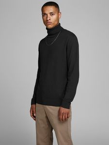 Pánský svetr JJEEMIL Regular Fit 12157417 Black, XL