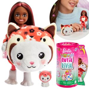 Barbie Cutie Reveal - Chelsea die Panda-Katzenpuppe, Haustier