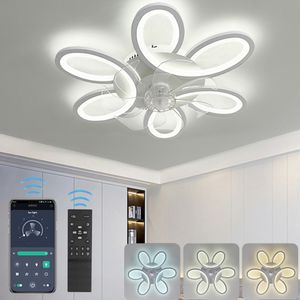 LED stropní ventilátor s lampou stmívatelný s dálkovým ovládáním a APP 6 rychlostí rychlosti větru tiché stropní světlo s časovačem ventilátoru LED stropní ventilátor s lampou stmívatelný s dálkovým ovládáním a APP 6 rychlostí rychlosti větru tiché stropní světlo s časovačem ventilátoru