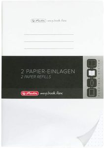 herlitz Papier-Ersatzeinlagen für Notizheft my.book flex A5 punktiert 2x 40 Blatt