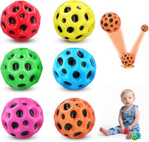 6 Stück Astro Jump Ball, Moon Galaxy Ball, Hohe Springender Gummiball, 7cm Bounce Ball für Kinder und Erwachsene, Geschenk für Geburtstag, Weihnachten