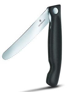 Victorinox Swiss Classic faltbares Gemüse- / Brotzeitmesser in schwarz  Schwarz