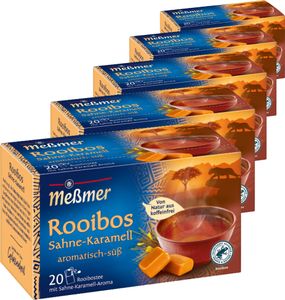 Meßmer Rooibos Tee Karamell aromatisch süßlicher Genuss 5er Pack
