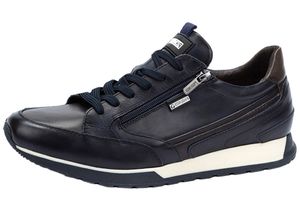 Pikolinos Herren Schnürschuh Leder Sneaker Reißverschluss Cambil M5N-6237, Größe:45 EU, Farbe:Blau