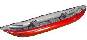 Gumotex Baraka 2+1 Personen Schlauchkanu aufblasbar Trekkingboot , Farbe:Rot
