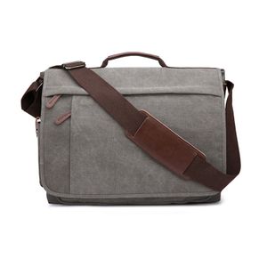 Businesstasche Aktentasche Männer Handtasche, Schultergurt, Bürotasche oder Schultasche, Umhängetasche (Farbe: Grau)