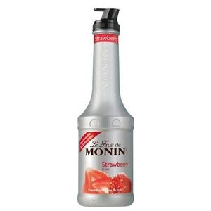 Le fruit de MONIN Mieszanka przecierów owocowych o smaku truskawkowym 1000ml