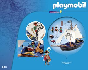 PLAYMOBIL 5810 Korsarensegler | Piratenschiff Boot schwimmfähig | Pirates