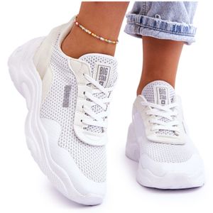 Damen Stoff Sportschuhe Memory Foam System Big Star LL274A064 Weiß 38