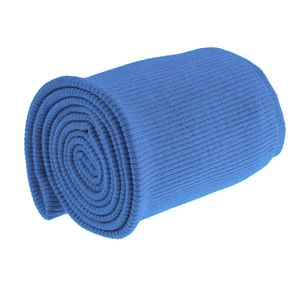 16x80cm Bündchen Strickbündchen Bündchenstoff Baumwolle elastisch gerippt, Farbwahl , Farbe:himmelblau