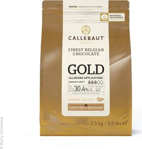 Callebaut GOLD Karamell-Schokoladenkuvertüre, Callets (2,5kg)