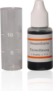 Wasserhärte messen Wasserhärte bestimmen Titrierlösung in °dH Wasserhärtemessbesteck Aquintos Einzelpackung