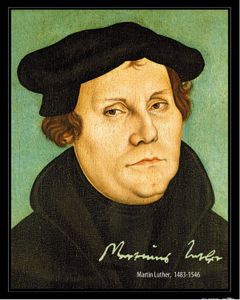Martin Luther Poster Kunstdruck - Portrait, 1529 (50 x 40 cm)