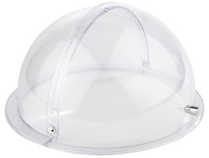 APS Rolltop-Haube, Abdeckung, Büffethelfer, transparente Rolltop-Haube aus SAN, 38 x 38 cm, 20 cm Höhe