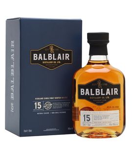 Balblair 15 Jahre Highland Single Malt Scotch Whisky 0,7l, alc. 46 Vol.-%