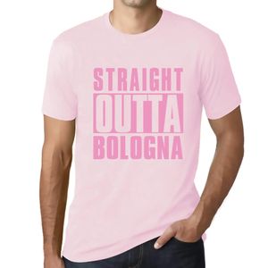 Herren Grafik T-Shirt Direkt aus der Bolognese – Straight Outta Bologna – Öko-Verantwortlich Vintage Jahrgang Kurzarm Lustige Druck Geburtstag