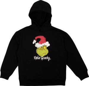 The Grinch Hoodie für Jungen und Mädchen - Kinder Kapuzenpullover Pullover mit Kapuze Sweatshirt Schwarz, Größe:170-176