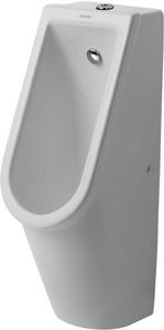 Duravit Urinal RIMLESS STARCK 3 245 x 300 mm, Zulauf von oben Ausführung mit Fliege HygieneGlaze weiß