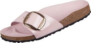 Birkenstock Damen Pantoletten Madrid Big Buckle 30161-36, 30161-37, 30161-38, 30161-39, 30161-41 BIR-1029448 High-Shine Light Rose 37 [Schuhe Frau]