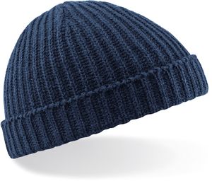 Beechfield Unisex Beanie rybářská čepice B460 Blue French Navy One Size