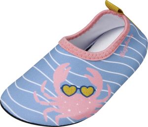 Playshoes - Uv-Barfuß-Schuh für Mädchen - Krebs - Hellblau/Rosa