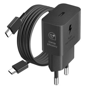 Ładowarka Sieciowa Gan Samsung Ep-T2510Nbegeu 25W Sfc Usb-C - Czarna