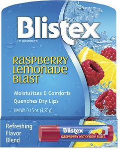 Blistex | Lippenbalsam, Feuchtigkeitsspendend, mit Vitamin C und E, Kälteschutz, Schützend, Ideal für den Winter | Himbeer-Limonade - 4,25g