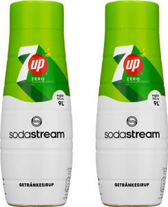 SodaStream Getränke-Sirup 7UP Free ohne Zucker, 440ml, 2 Stück