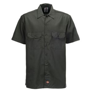 Dickies - Short/S Work Shirt Olive Green Grün Arbeitshemd Freizeithemd Business