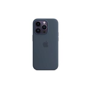 iPhone 14 Pro Silicone Case with MS - Storm Blue