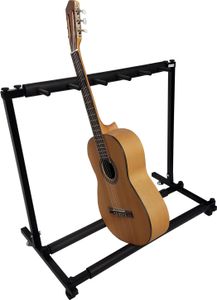 5-Fach Gitarrenständer - Ständer für 5 Gitarren - Stativ schwarz - zerlegbar
