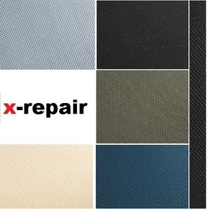 x-repair Patch selbstklebender Reparatur Aufkleber Nylon Flicken für Zelte, Rucksack, Markisen, Schlauchboot, Luftmatratze schwarz 2 Stück 70 x 70 mm
