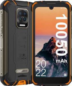 DOOGEE S59 Pro 4G Outdoor Handy 10050mAh 4GB+128GB Android 10 Smartphone NFC, Orange