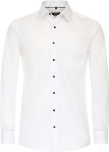 REDMOND Herren Businesshemd Langarm Kent Comfort-Fit Twill Weiß L