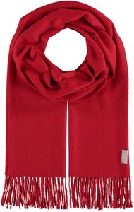 FRAAS Schal Pure Cashmere Scarf with Fringes Tomato rot