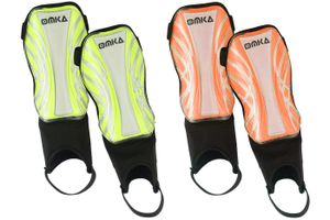 Kinder Schienbeinschoner Schienbeinschützer Shin Guard Fußball Knöchelschutz, Größe:L, Farbe:Orange