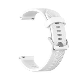 INF Armband für Garmin Forerunner 245 Silikon Schwarz mit watches 20mm breiten Weiß 20 mm Garmin Forerunner 245
