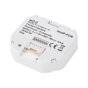 HOMEMATIC IP Smart Home 153501A0 Kontakt-Schnittstelle Unterputz, 6-fach