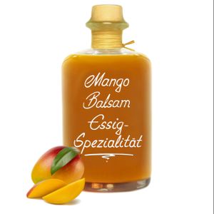 Exotischer Mango Balsam Essig - Spezialität 0,5L mit 40% Fruchtmark vollfruchtig & sehr mild 5% Säure